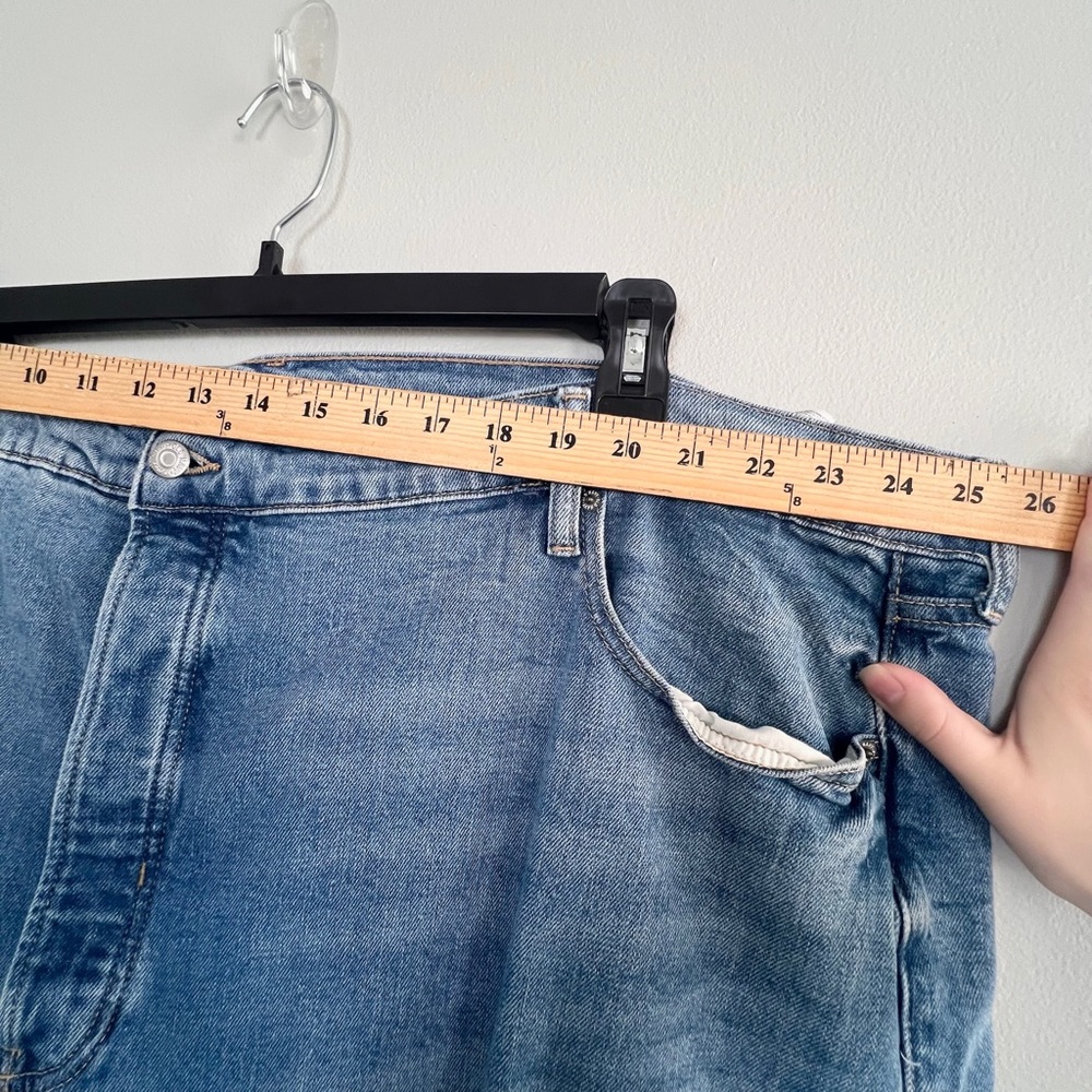 Old Navy Jeans Extra High Rise Sky Hi Straight Secret Slim Pockets Size 26 - Picture 10 of 12